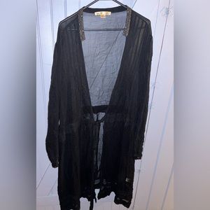 Women’s Plus Size Wrap Sheer Robe/ Overdress 34x
